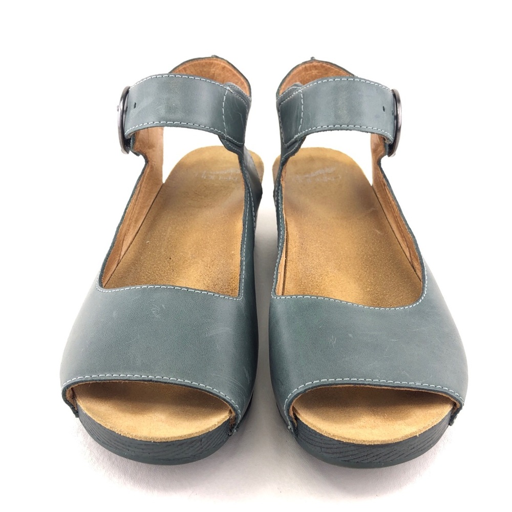 Dansko Tiana Peep Toe Wedge Sandals EUR 41 - Picture 4 of 15